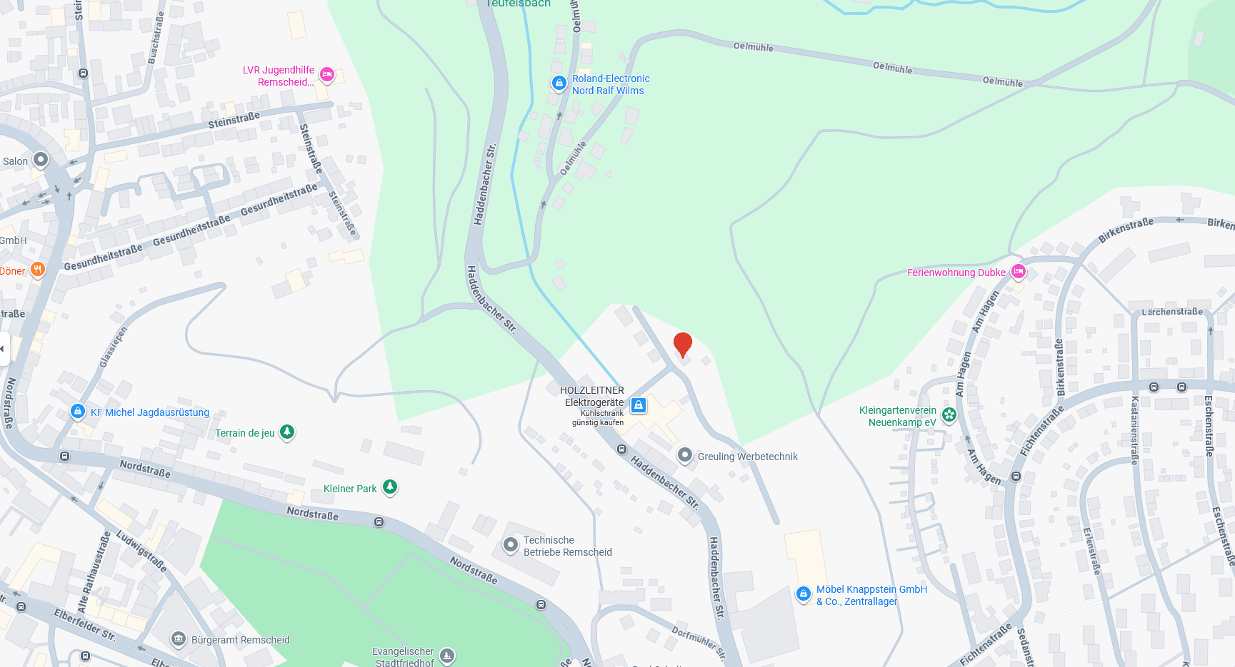 Anfahrt NeuroPhysio Remscheid – Zum Brodtberg 14